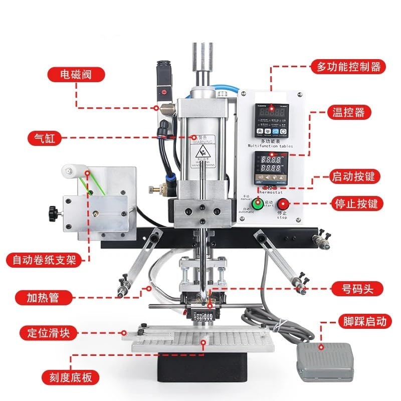 Máquina de Estampado, Máquina de estampado en caliente de números de flujo, tarjeta automática, código de tarjeta, número de boleto, estampado en caliente, número de boleto de admisión, plástico