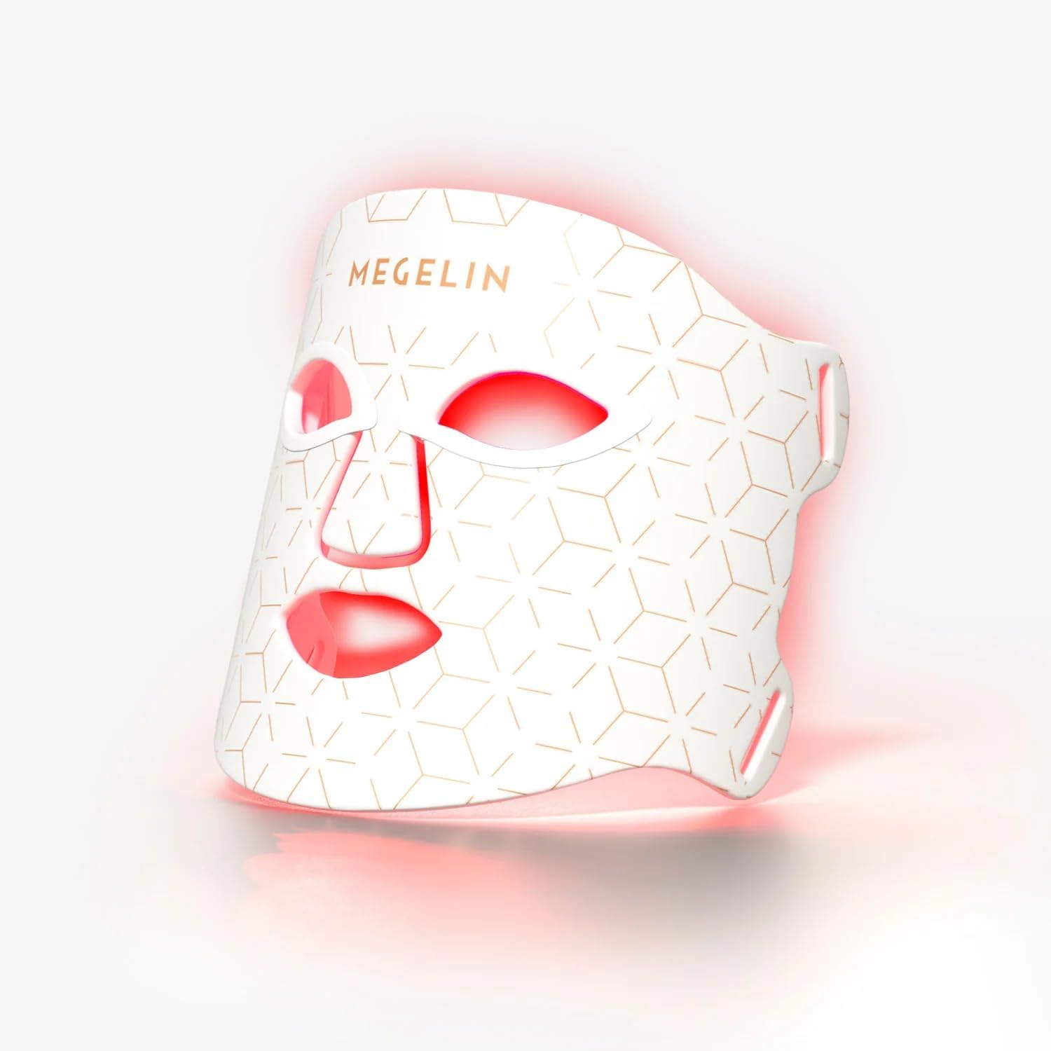 MEGELIN LED Lichttherapie Gesichtsmaske, Lichttherapie Maske, 7 gezielte Lichtmodi, Infrarot-Licht Hautverjüngung, Akne Reduktion Hautpflege, Anti-Aging, reduzieren Falten glatte Haut, Rotlichtmaske
