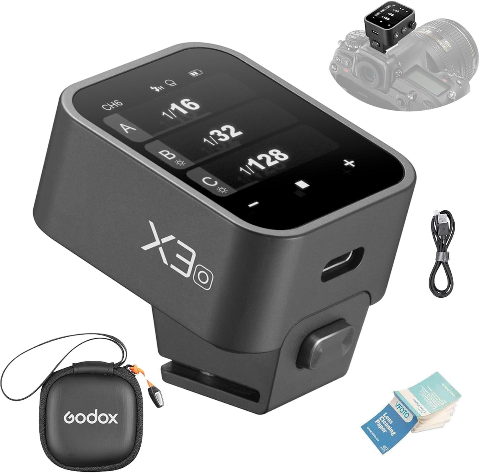 GODOX X3-O TTL Wireless Flash Trigger for Olympus and