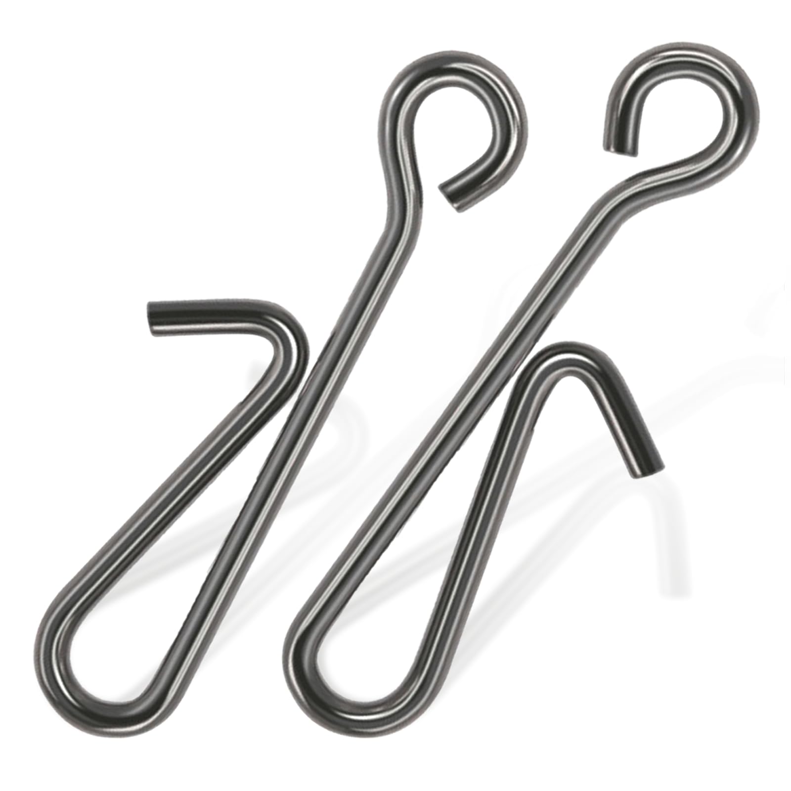 9KM DWLIFE Quick Change Bait Clips Stainless Steel Fishing Snap Clips for Sea Fishing Rigs Fast Link Connector for Saltwater Freshwater Size4#