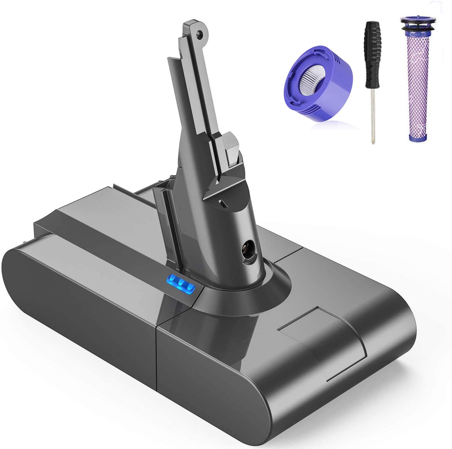 FLYLINKTECH Ersatz Batterie Sesrie Vakuumreiniger V8-3500mAh