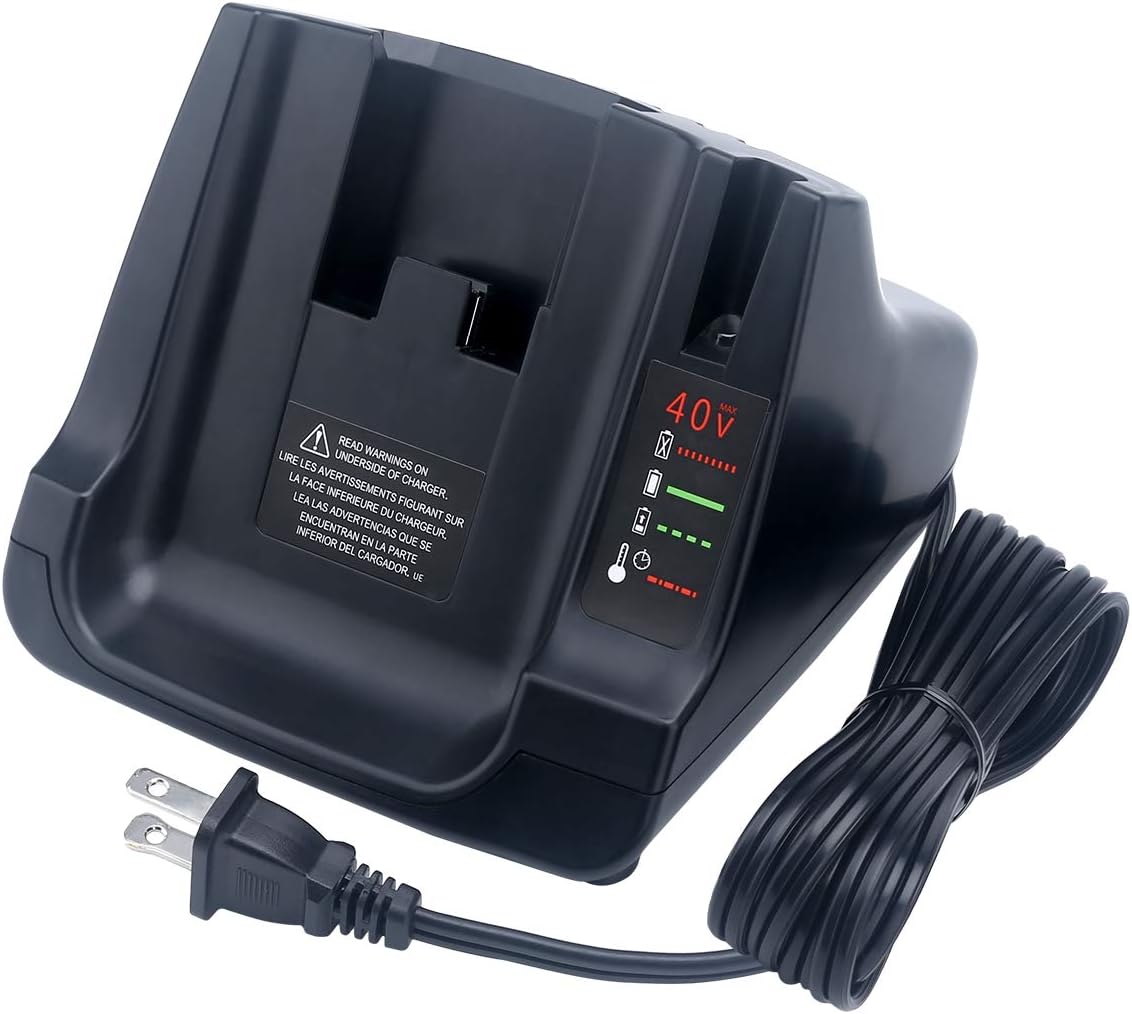 Biswaye Battery Charger for Black+Decker LCS36 LCS40 40V MAX Fast Charger, Charges Black & Decker 36V 40V Max Li-ion Battery LBXR36 LBX36 LBXR2036 LBX1540 LBX2040 LBX2540