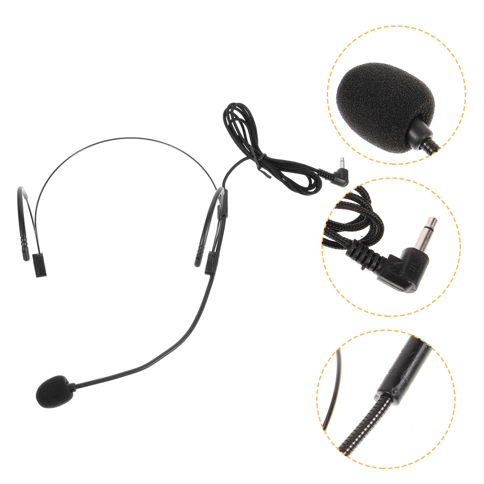 Alasum 5piezas Micrófono De Diadema Portátil para Profesores Auricular Jack para y Presentaciones Diseño Ergonómico y Cómodo