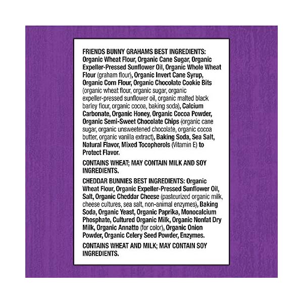 Annies-Organic-Snack-Variety-Pack-Cheddar-Bunnies-and-Bunny-Grahams-1-oz-36-ct Annie's Homegrown Organic, Snack Variety Pack, Cheddar Bunnies and Bunny Grahams, 1 oz, 36 ct