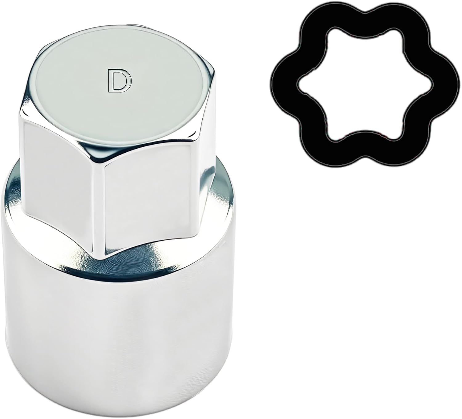 #D for Toyota Wheel Lock Key Compatible Toyota Lexus Tacoma D-Wheel Locking nut Key Removal Tool