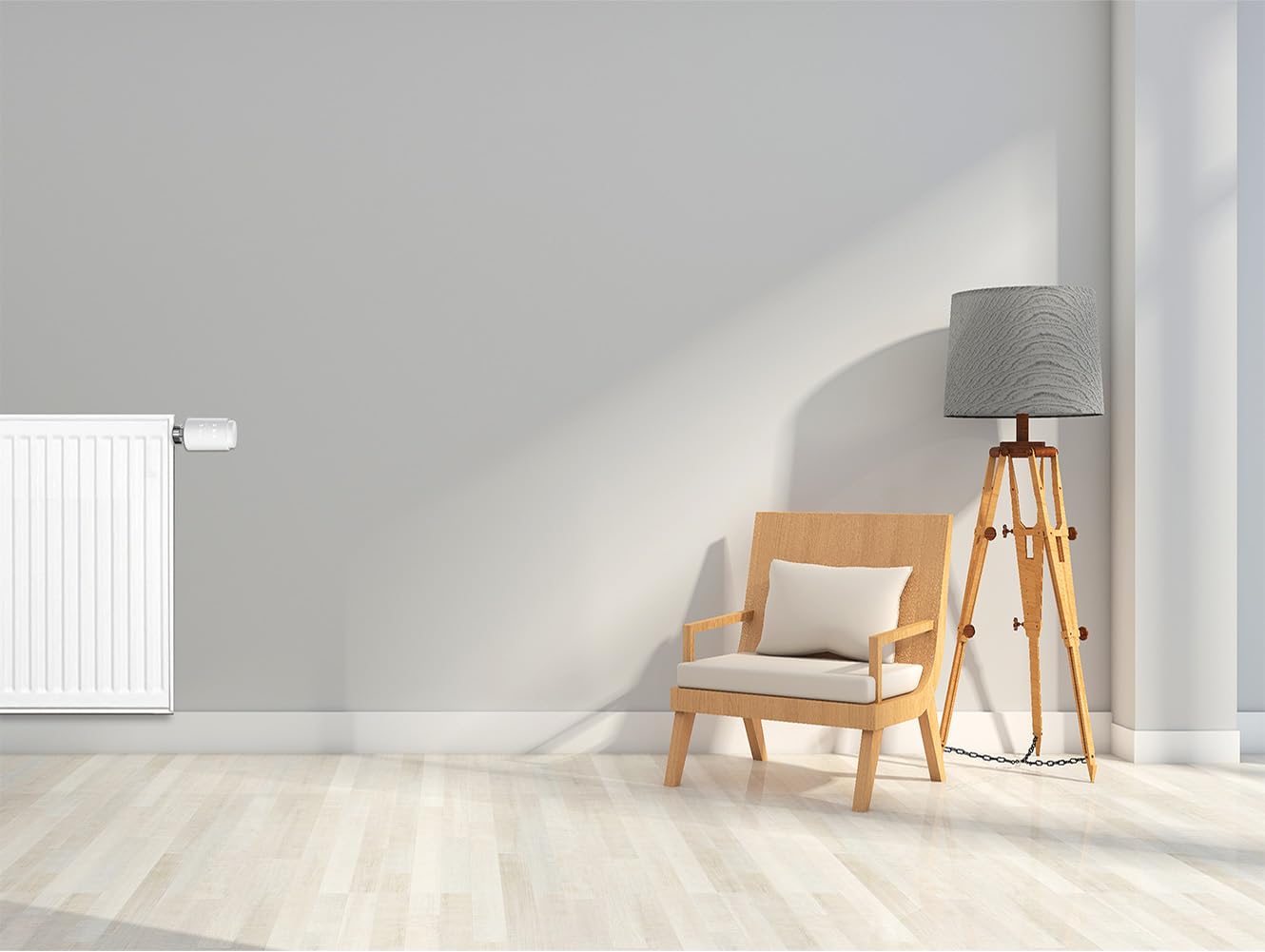Válvula Termostática Radiador WiFi Sin Puerta de Enlace Alexa Google Home