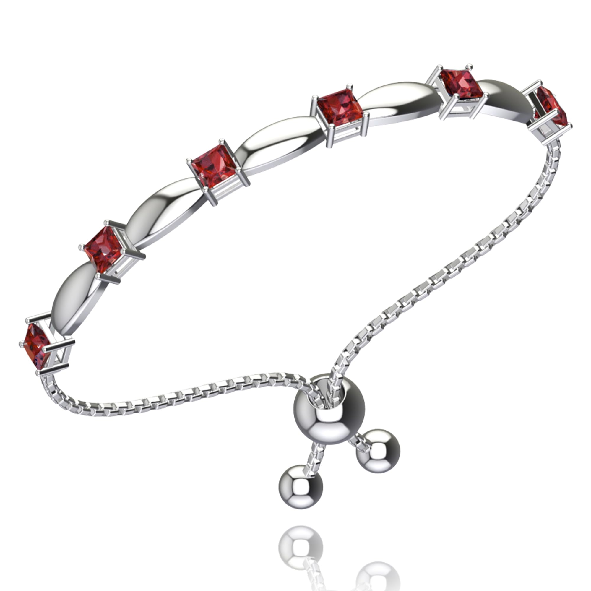 Fine Bracelet Tennis Style Pull String Bolo Bracelet