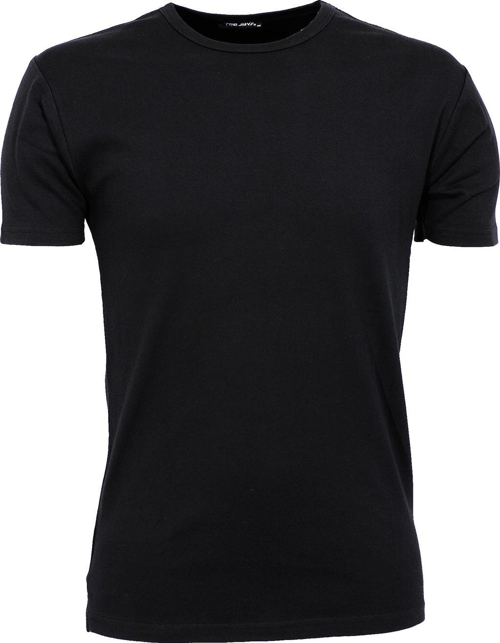 Tee Jays Men's Black Interlock Tee - L