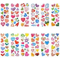 48 Hojas Pegatinas Corazones Pequeños,calcomanías coloridas de
