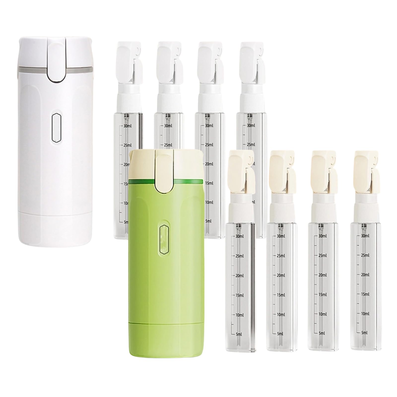 4-in-1-Reisespender, nachfüllbare Silikon-Reiseflaschen, auslaufsicher, tragbar, mit Skala und Etikett, für Shampoo, Conditioner, Lotion und Creme, ideal für Reisen, Flugreisen und Fitnessstudio - 2