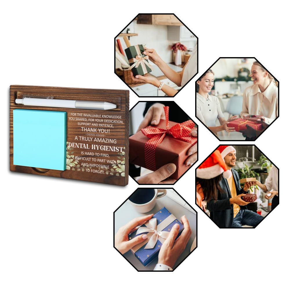 Organizer da scrivania per igienista dentale, regalo premuroso per professionisti dentali, decorazione per ufficio per igienisti, regalo motivazionale di apprezzamento, porta note adesive in