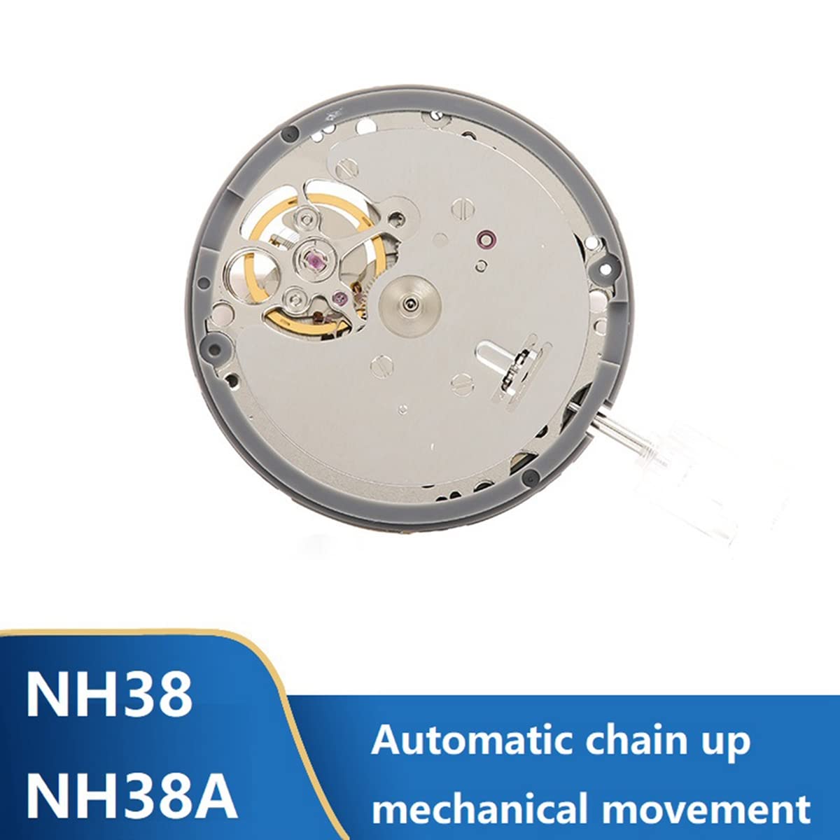 Movimiento NH38/NH38A Accesorios para Relojes Movimiento Automático De Cadena Movimiento Mecánico Automático De Precisión, plateado