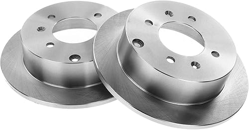 Miniatura 4 de A-Premium Kit de rotores de freno de disco sólido trasero de 10.31 pulgadas (10.315 in) + pastillas de cerámica compatibles con modelos