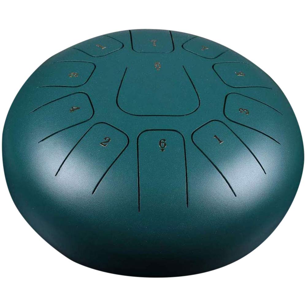 AQAWAS Steel Drums, 12 Inches Drum Pan, 11 Notes Steel Alloy Percussion, Professional With Mallets, Great for Relax Your Mind,E
