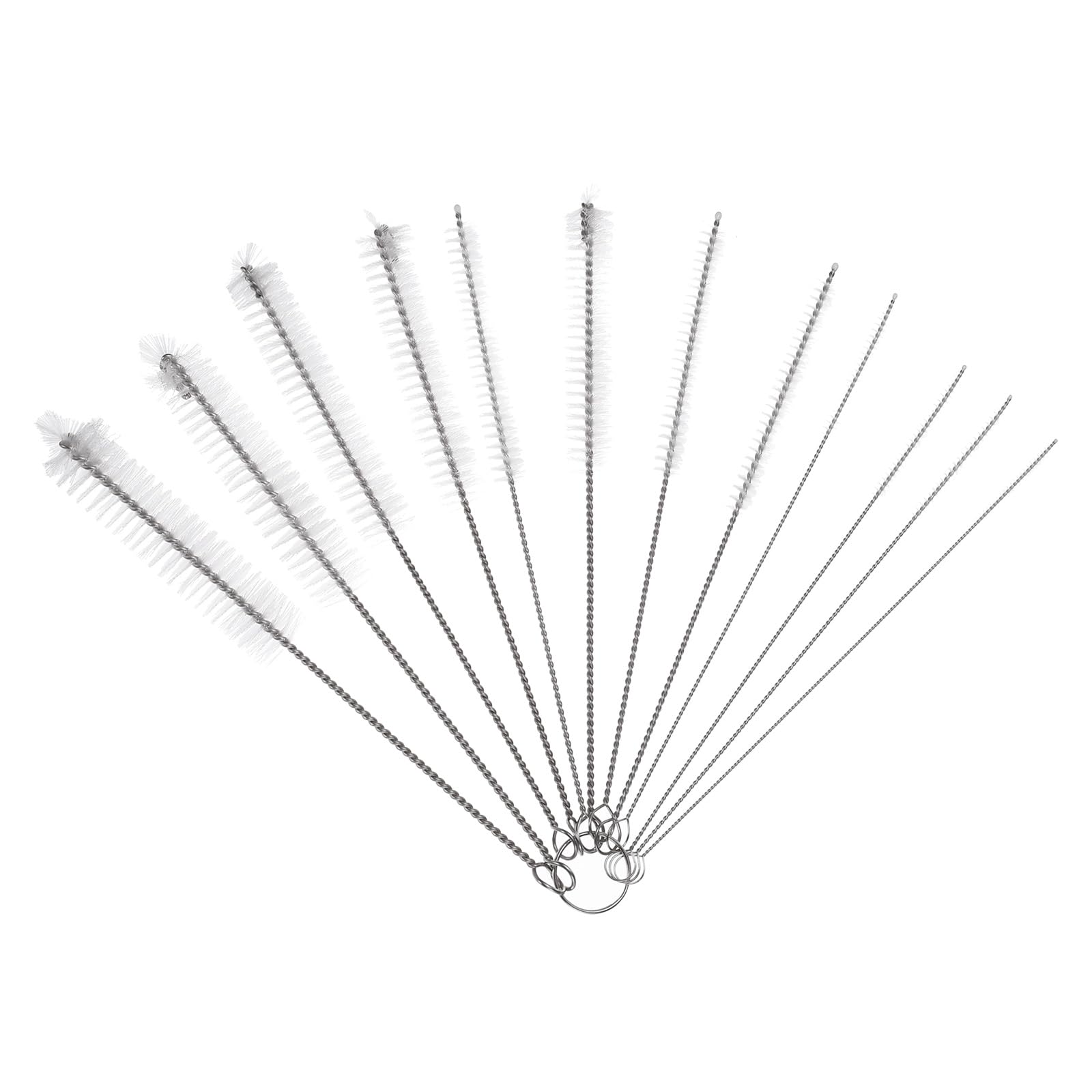Nettoyeur de tubes nylon blanc PATIKIL de 20,3 cm pour des pailles de gourdes toujours saines