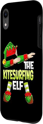 Miniatura 2 de iPhone XR Dabbing kitesurfer Christmas kitesurf The Kitesurfing Elf Case