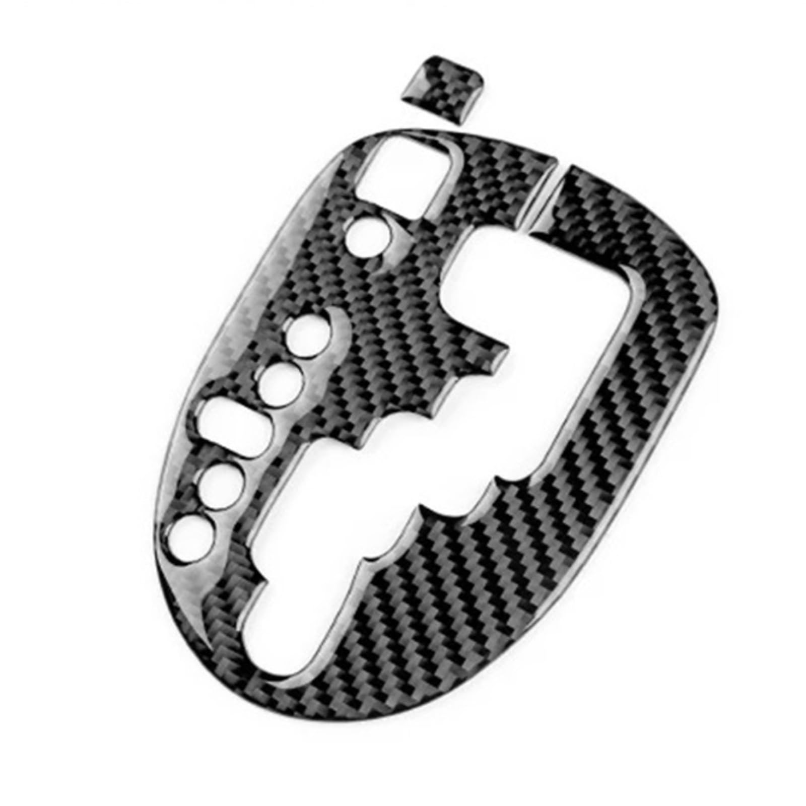 Vnhlotvjl Lhd Black Inner Car Gear Shift Panel Interior Accessories Compatible For Toyota Yaris 2006 2007 2008 2009 2010 2011 Lhd Rhd Real Soft Carbon Fiber Sticker(Lhd Black Inner)