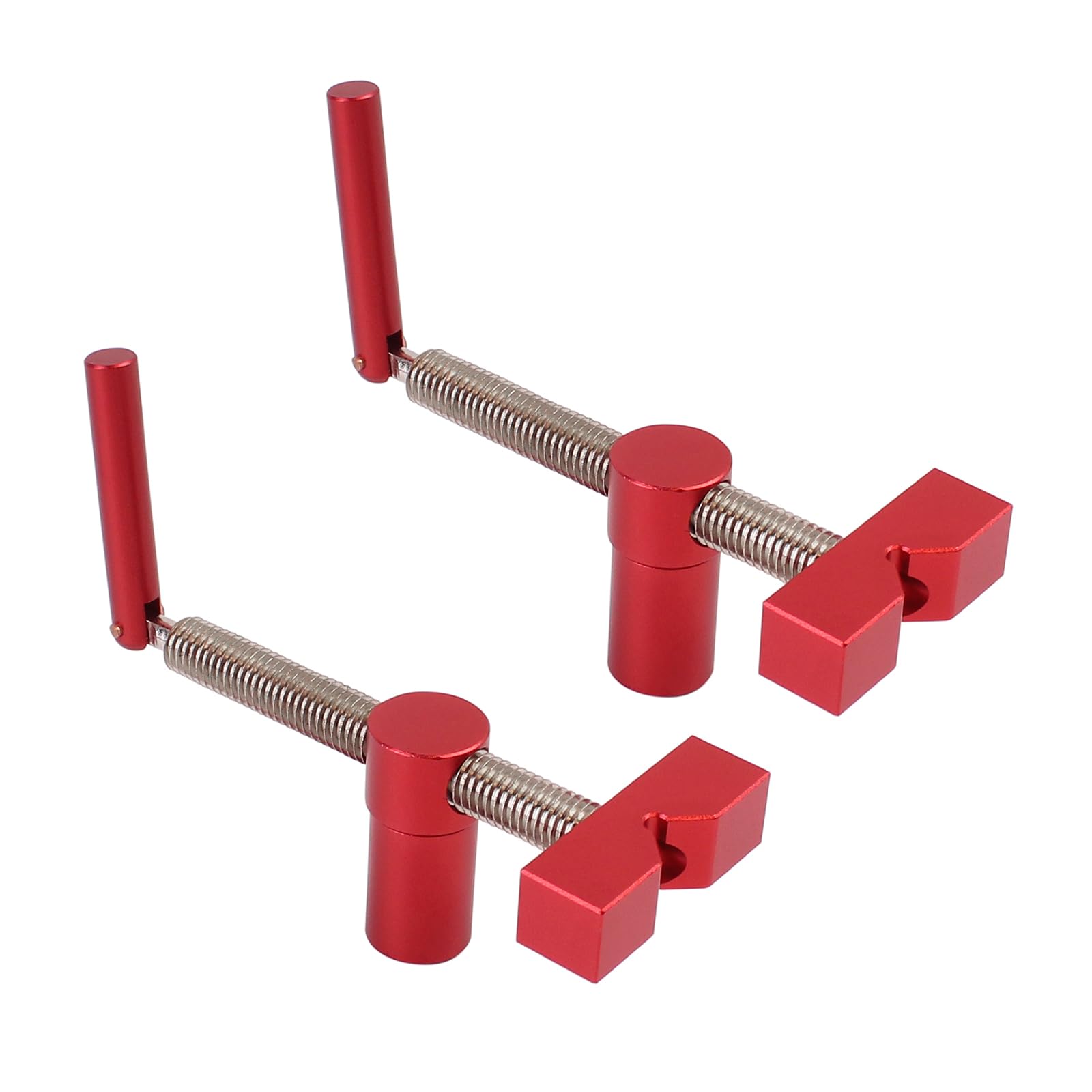 Lot de 2 pinces pour établi de table avec 4 pinces de banc pour chiens - Pour crochet de banc - Trou de 20 mm - Pour le travail du bois - Fixation rapide en laiton
