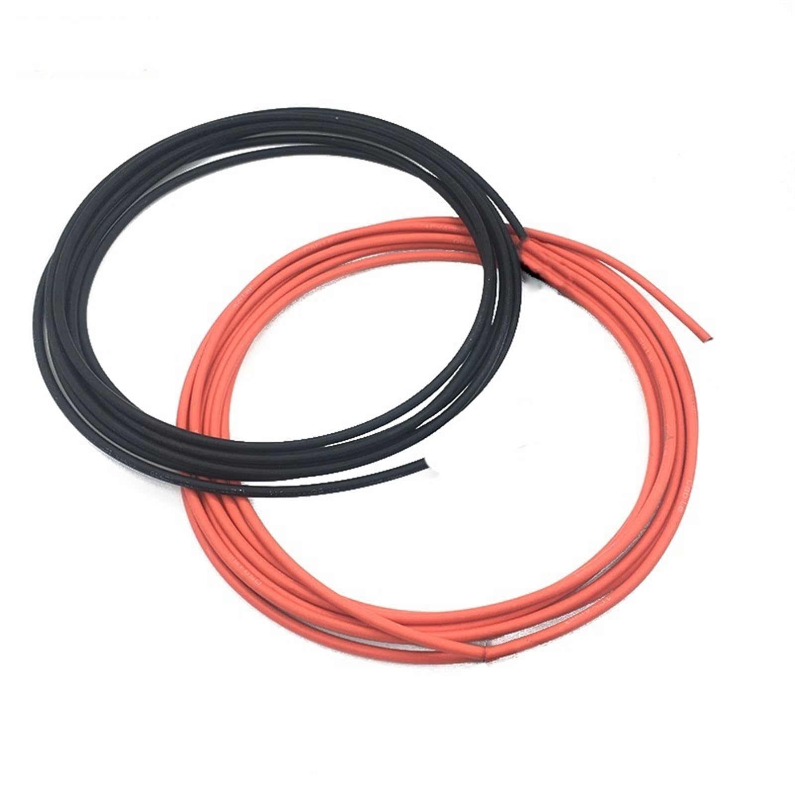 Alambre eléctrico flexible para panel solar de 4mm2 y 5 metros en rojo y negro