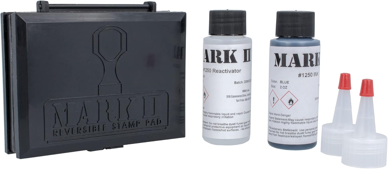 Mark II Reversible Stamp Pad Kit for Rubber Stamps
