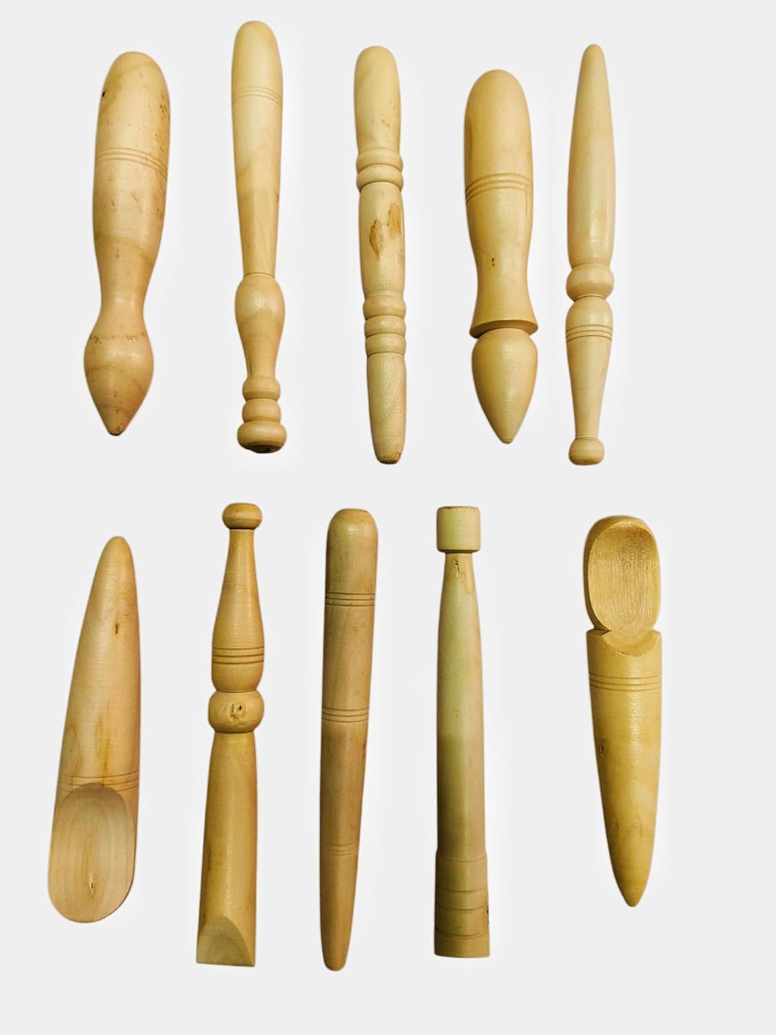 10pcs Thai Foot Massage Tool Reflexology Wooden Jimmy Spa Stick Roller Massager Reflexology Stick Tool Multipurpose Pack of (Pack of 10pcs)