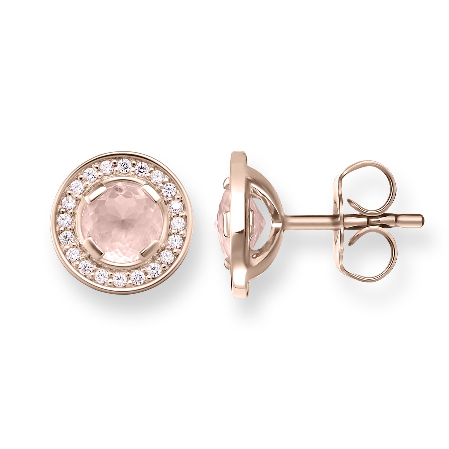 Thomas Sabo - Pendientes de Mujer con cuarzo, Plata de Ley 925