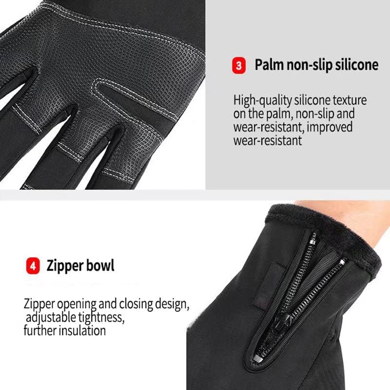 Miniatura 5 de Guantes de invierno para hombre y mujer, guantes cálidos para clima frío, correr, senderismo, pesca, caza, guantes de pantalla táctil para dedos