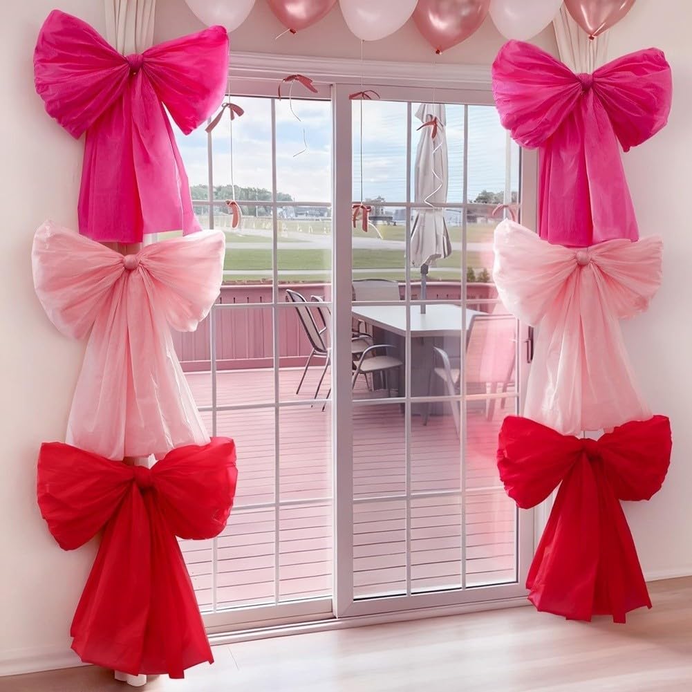 Nœuds géants décoration maison festive grand format pour porte et mur