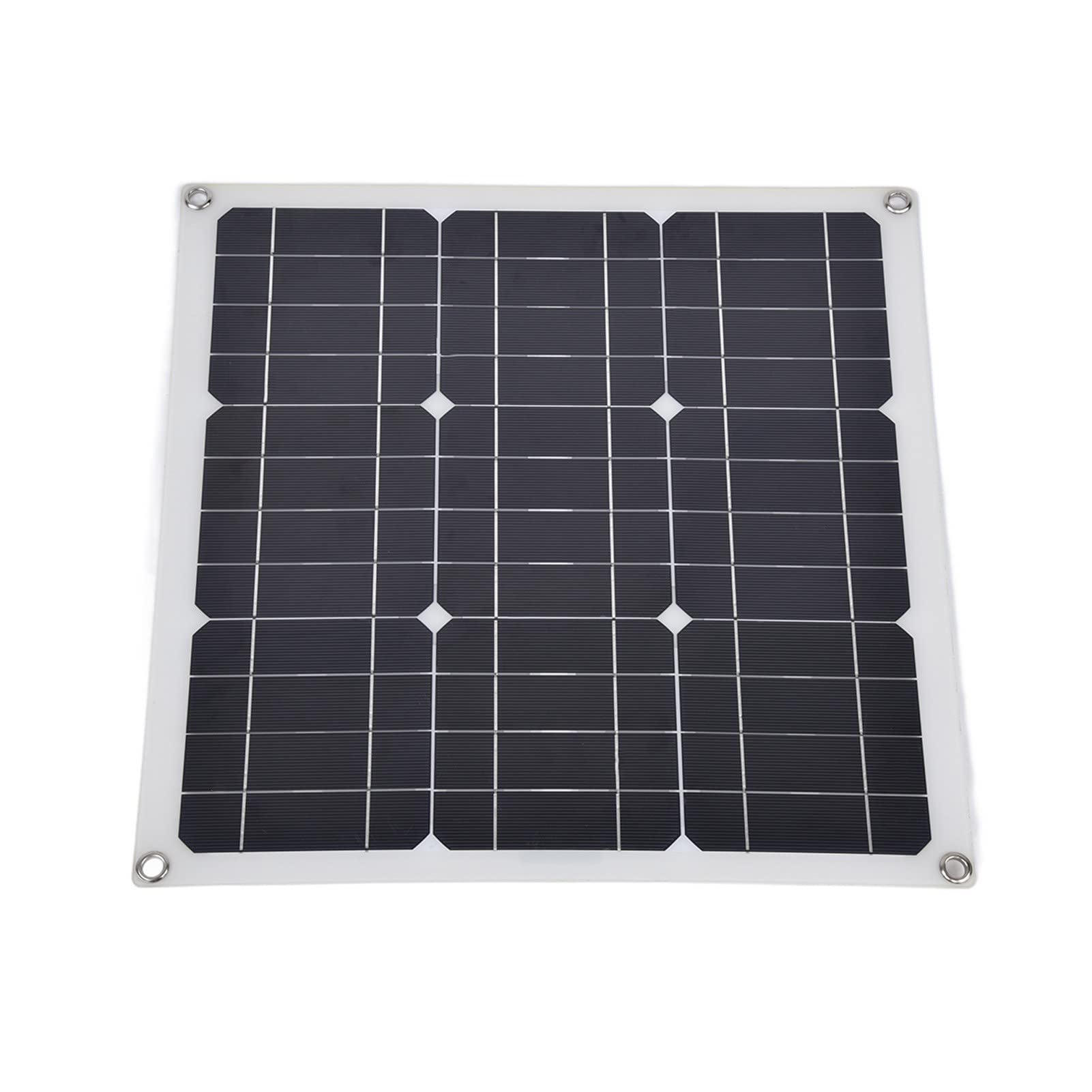 Fafeicy Zestaw Paneli Słonecznych 30 W Zestaw z ładowarką do Akumulatorów z Krzemu Monokrystalicznego i Kontrolerem 10 A Przenośny Zasilacz USB 18 V 5 V do Użytku na Zewnątrz łodzi Kempingowej RV