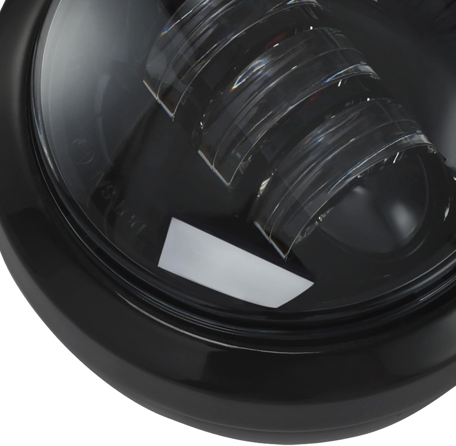 TCMT Black 4.5" LED Auxiliary Fog Passing Light W/Housing Bucket Fits For Harley Davidson