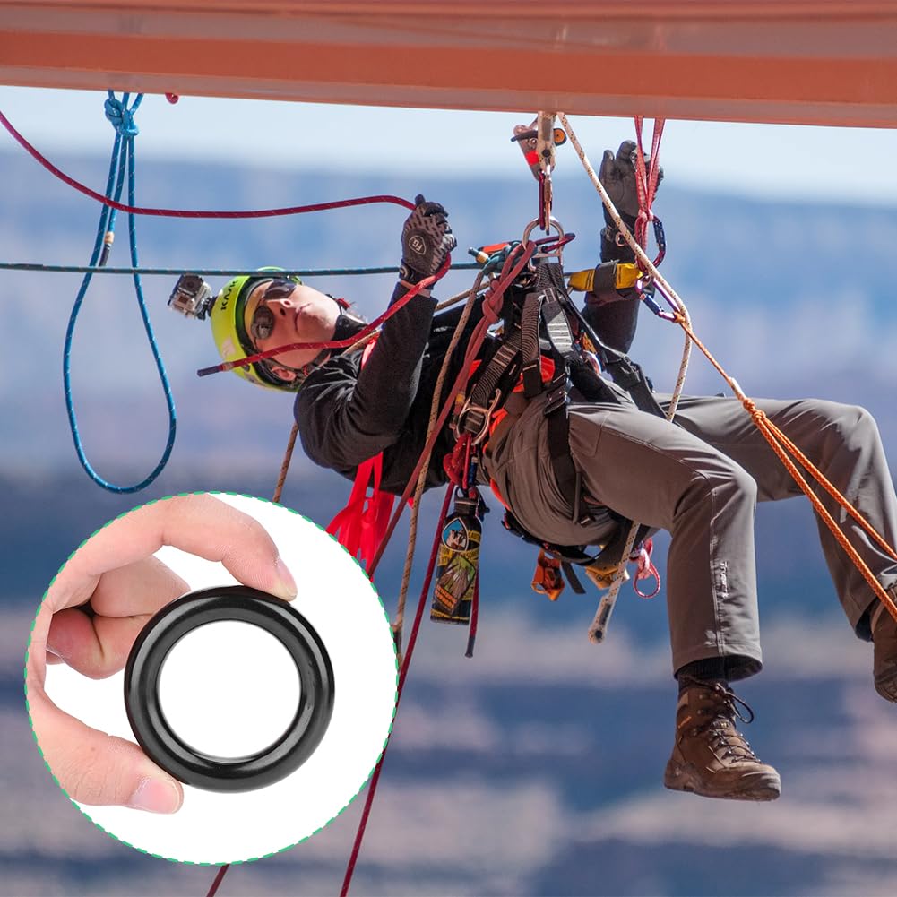 Anneau De Rappel Rond En Alliage D’aluminium – Escalade, Montagne, Sports D’aventure, Charge De Rupture 20KN