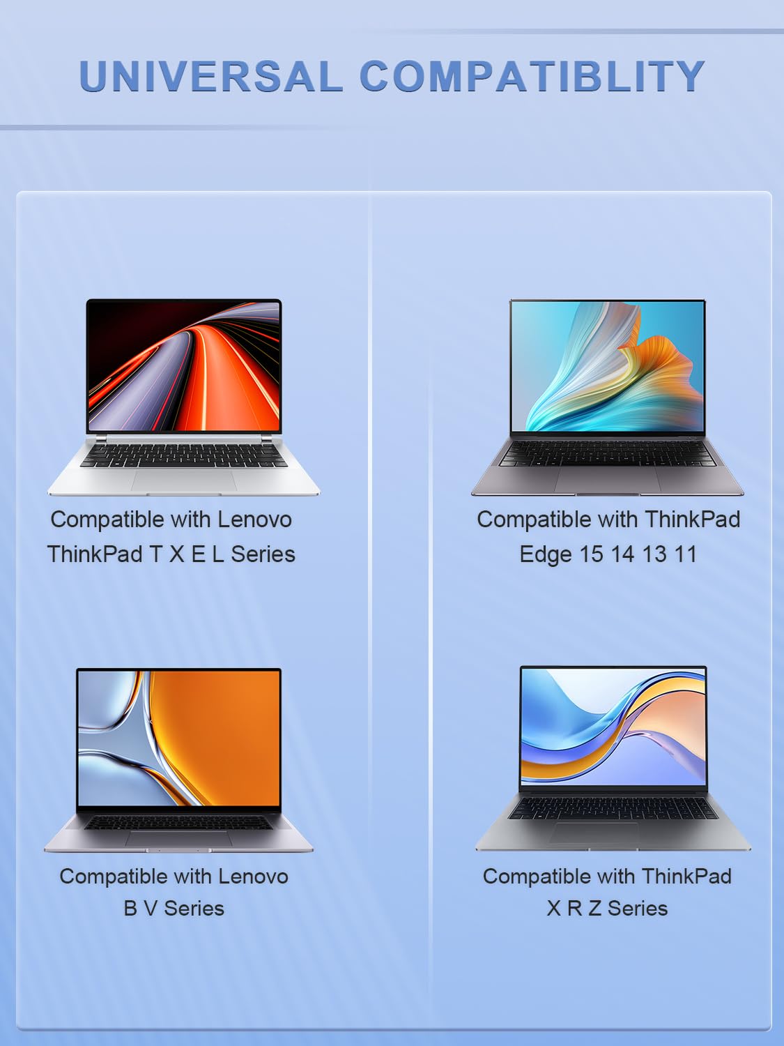 Chargeur 90W/65W Compatible Lenovo ThinkPad - Pour T400, T420, T430, X220, X230, E Series, L Series, Etc.