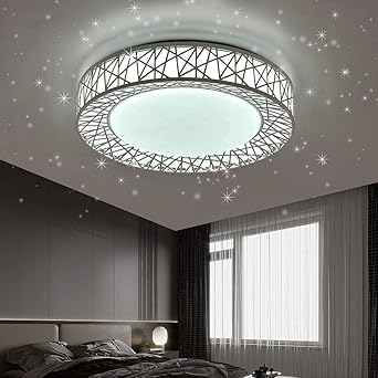 Amazon Co Jp Led シーリングライト 星空効果 45w 8 10畳 無段階調光調色タイプ 8 10畳 常夜灯 モード メモリ機能 照明器具 電球色 昼光色 3000k 6000k 照明器具 天井 和風 玄関 門灯 廊下 和室 照明 おしゃれ 台所 洗面所 トイレ 引掛式 天井照明 簡単取付 シーリング