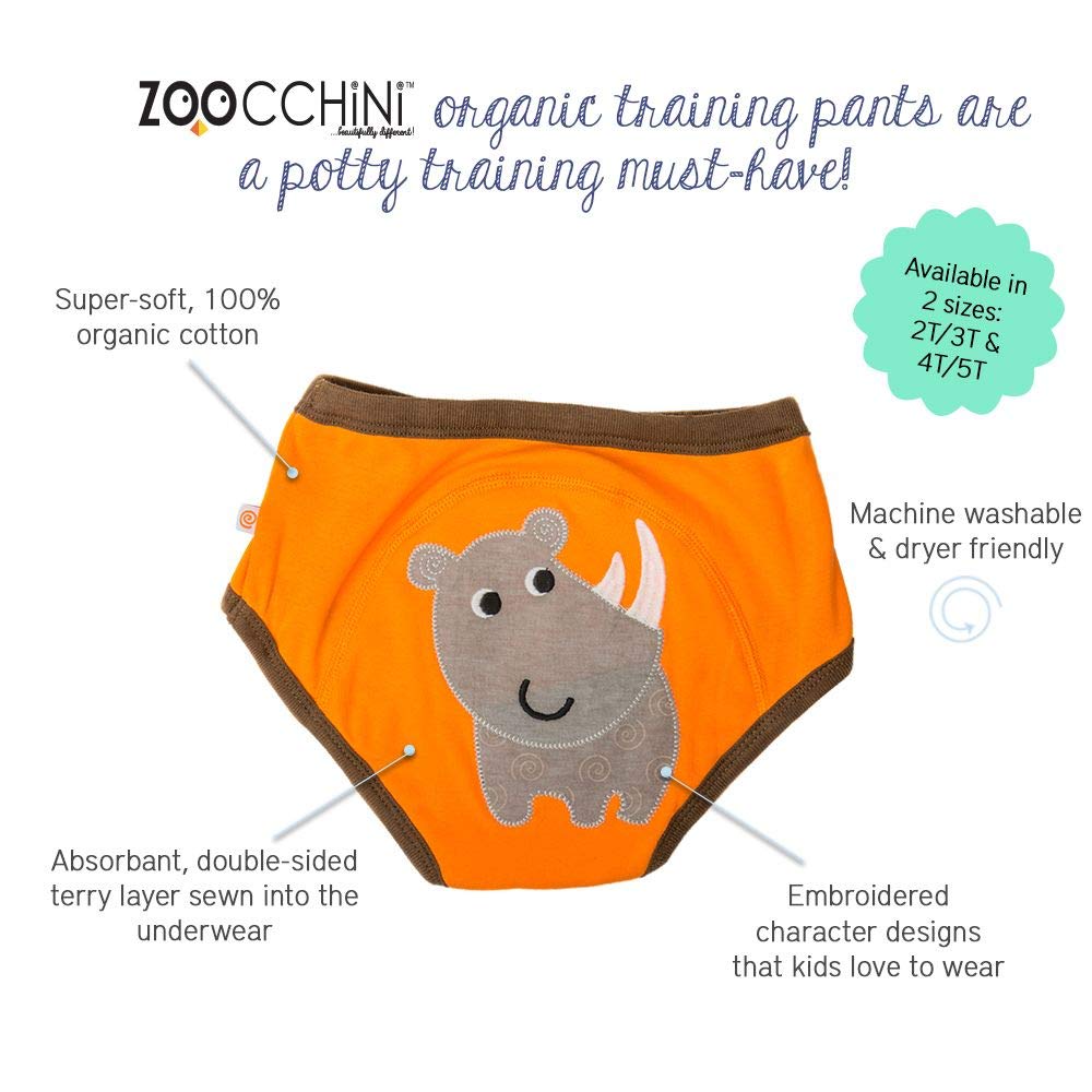 ZOOCCHINI Boys 3 Piece Organic Training Pant Set - Safari Friends 2T-3T