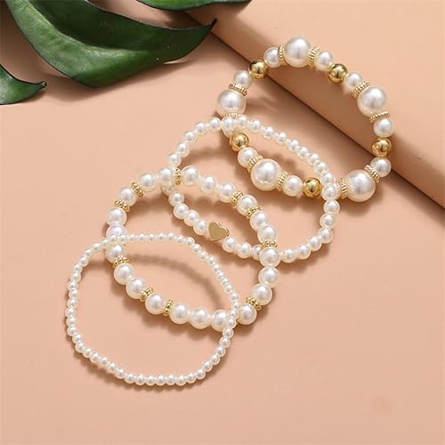 Bulk Bracelets Taiyin 40 Pcs Gold Beaded Bracelet For Women Sets
