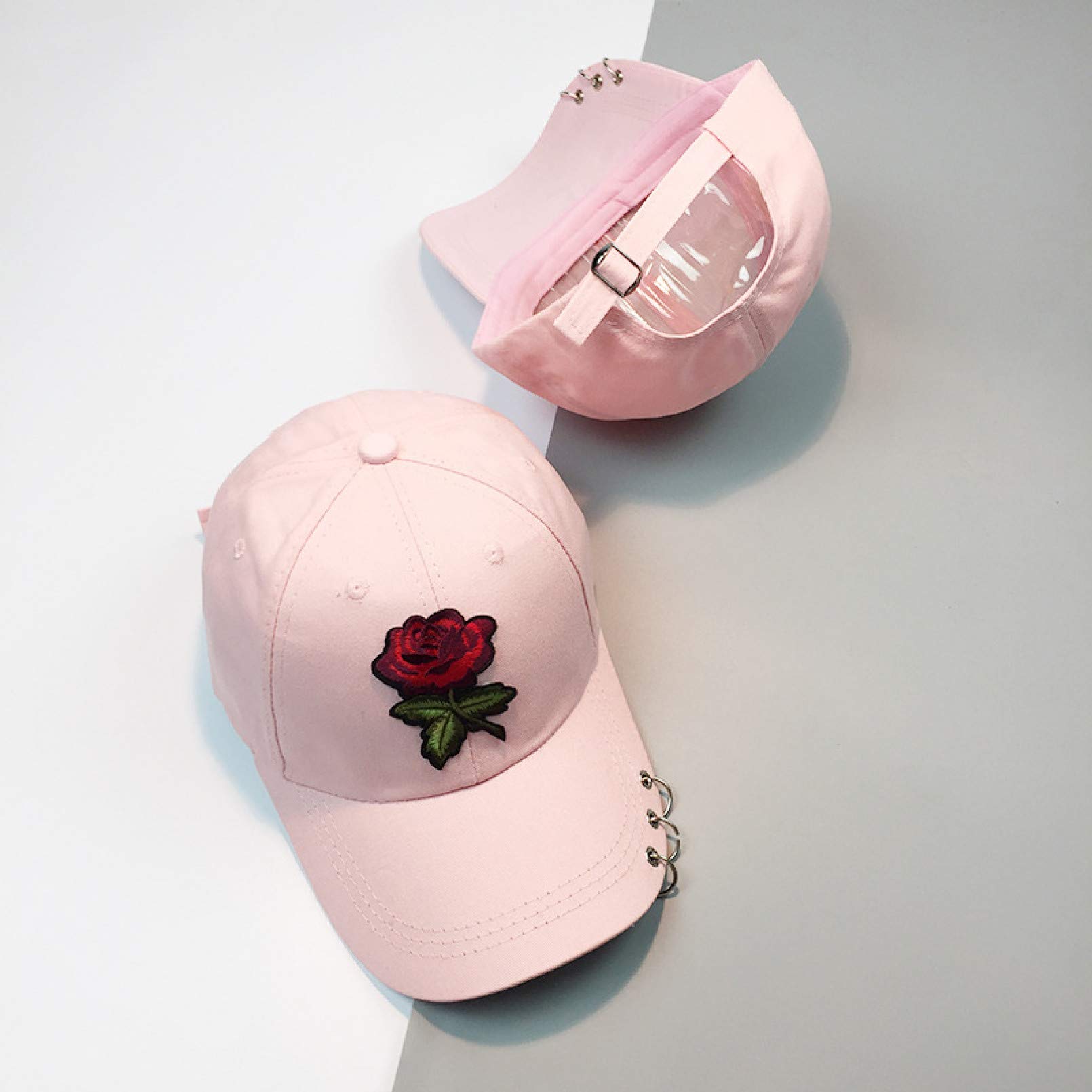 SALICEHBrose baseball cap for women embroidery flower dad hat cap the rapper cotton female cap outdoor sports men snapback Ring hat bone