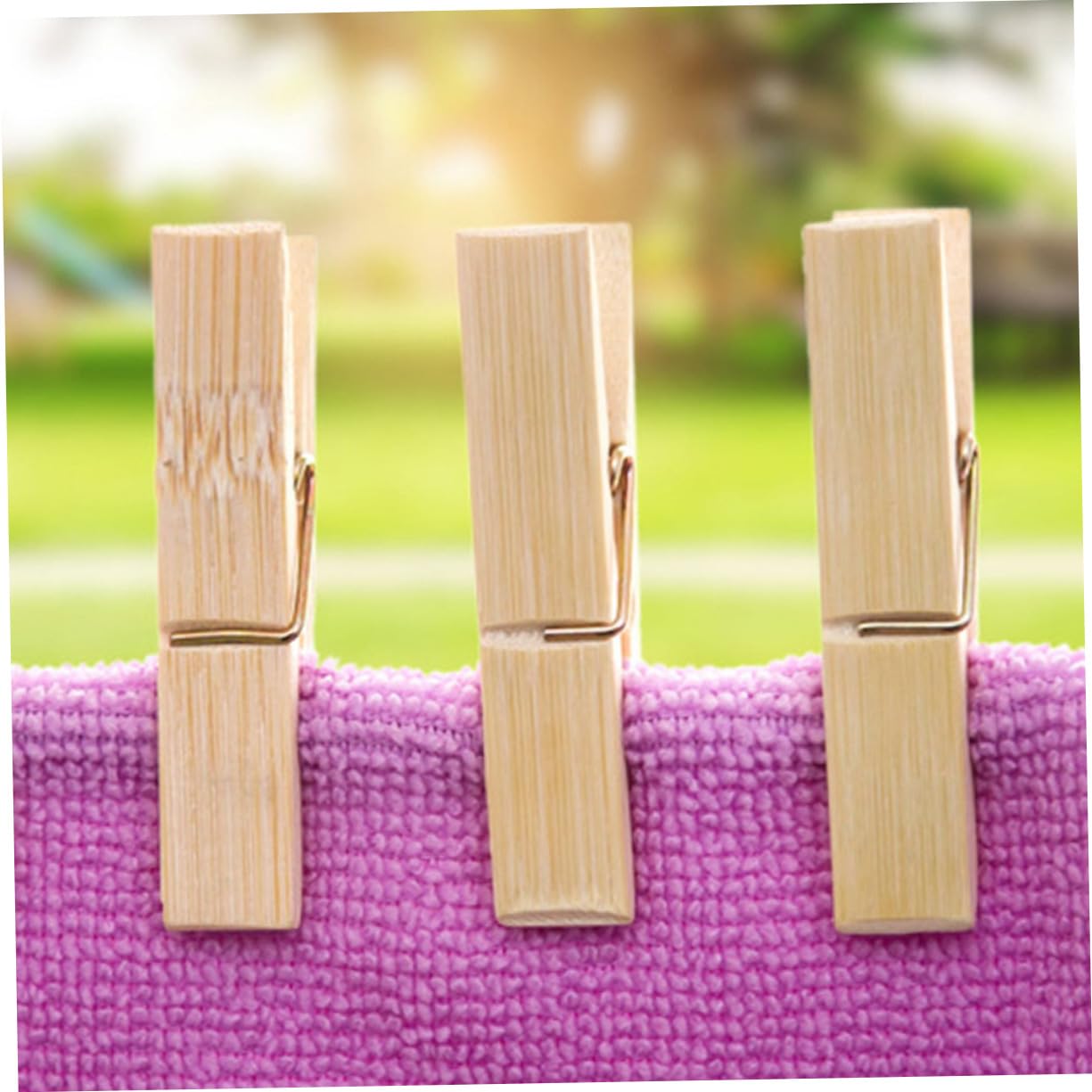 100 Mollette Di Legno Multifunzionali Mollette Per Vestiti Antivento Clip Di Sicurezza Adatte Per Morsetti Per Coperte E Trapunte