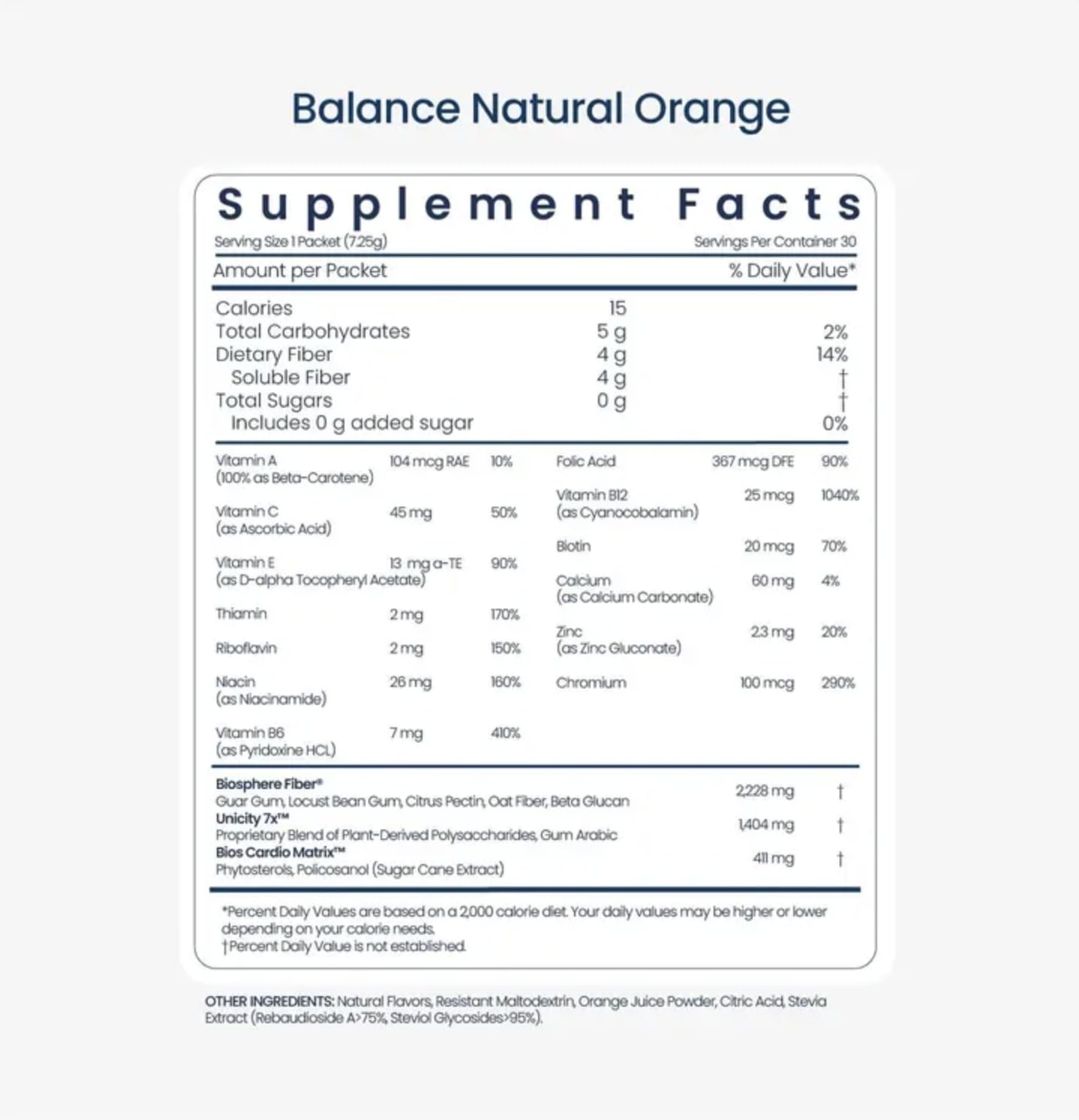 Amazon.com: Unicity Balance 纖維補充劑| 支持健康的葡萄糖反應和豐滿