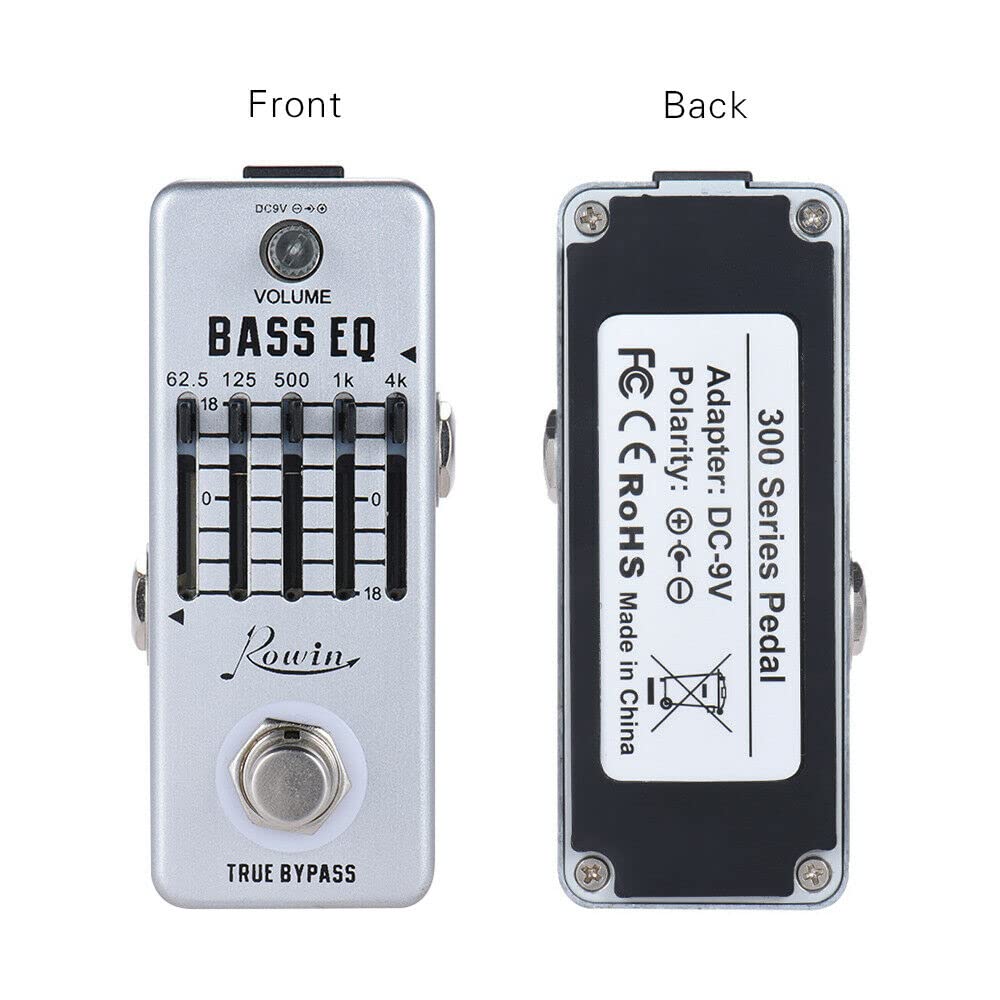 Gitarrensaiten Akustikgitarre Bass Eq. Pedal 5-Band-Equalizer-Pedale for Bassgitarre mit 5-Band-Grafik-Mini-Größe True Bypass Gitarrensaiten