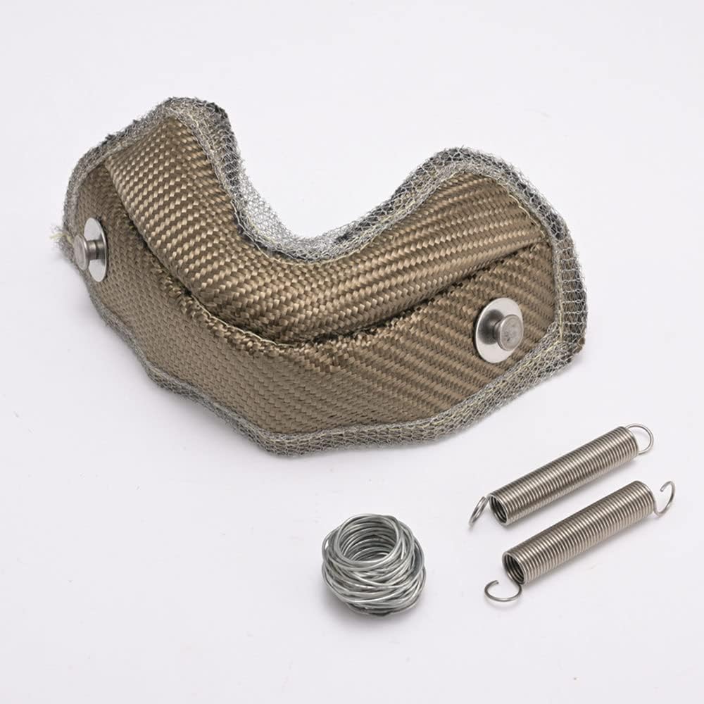 External Wastegate Turbo Bag Heat Shield Blanket Thermal Wastegate Blanket Jacket Titanium Series fits MV-R MV-S 38mm 44mm 60mm Wastegate (38mm Wastegate Blanket can Fit 38-40mm Wastegates)