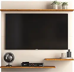 Painel TV 32 Polegadas Smart Plus Modelo MADRID - Quality Móveis (OffWhite Nature)