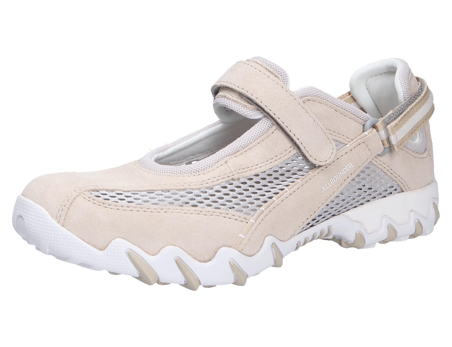 Allrounder GEMÜTLICH Hausschuh SPORTLICH Frauen NIRO Nubuck-REJLLA BEIGE