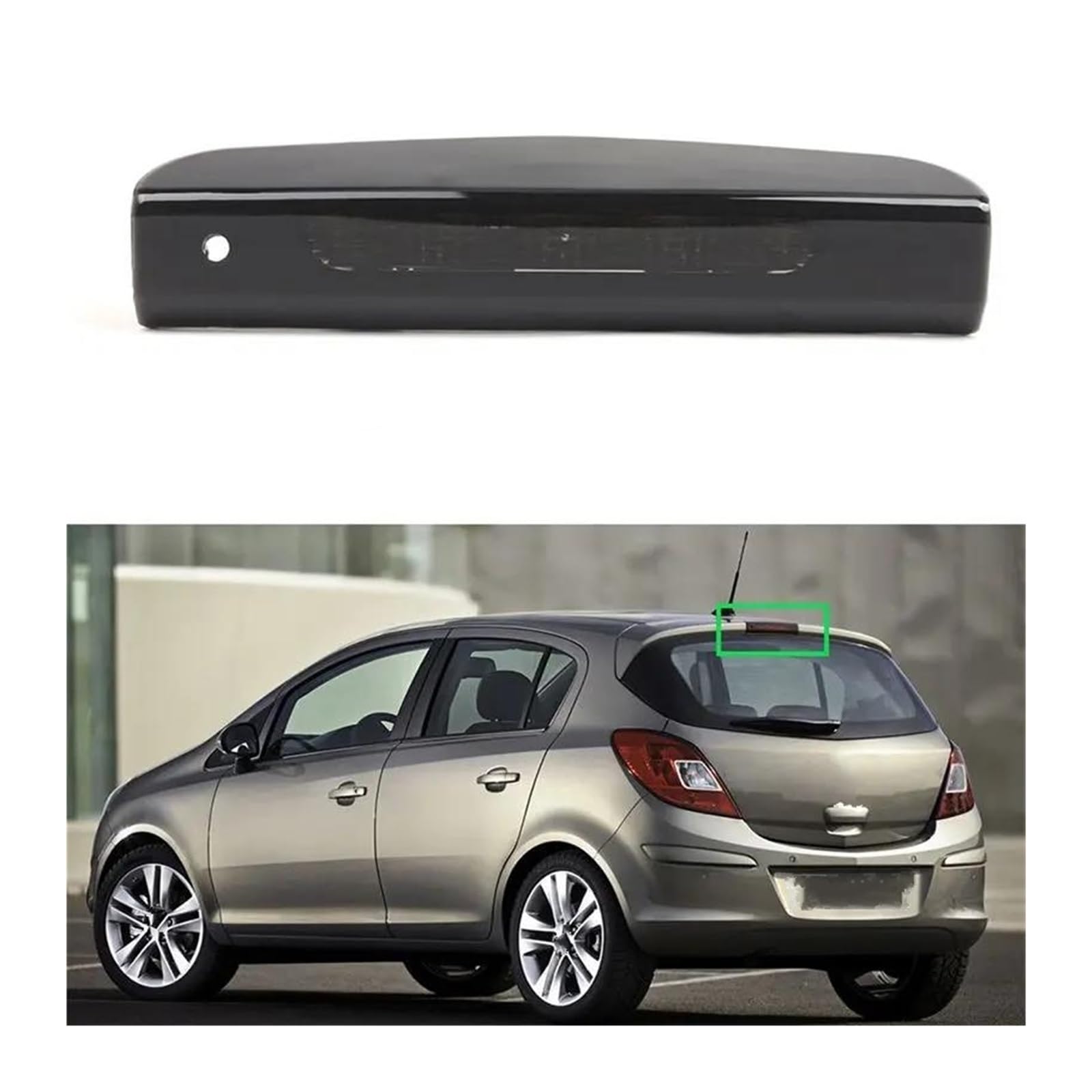 Generico Terza luce posteriore di arresto Per Vauxhall Per Corsa D E Per Opel 2007-2019 Auto LED High Mount Lampada Di Arresto Fanale Posteriore Terzo Lampade Freno 13188045