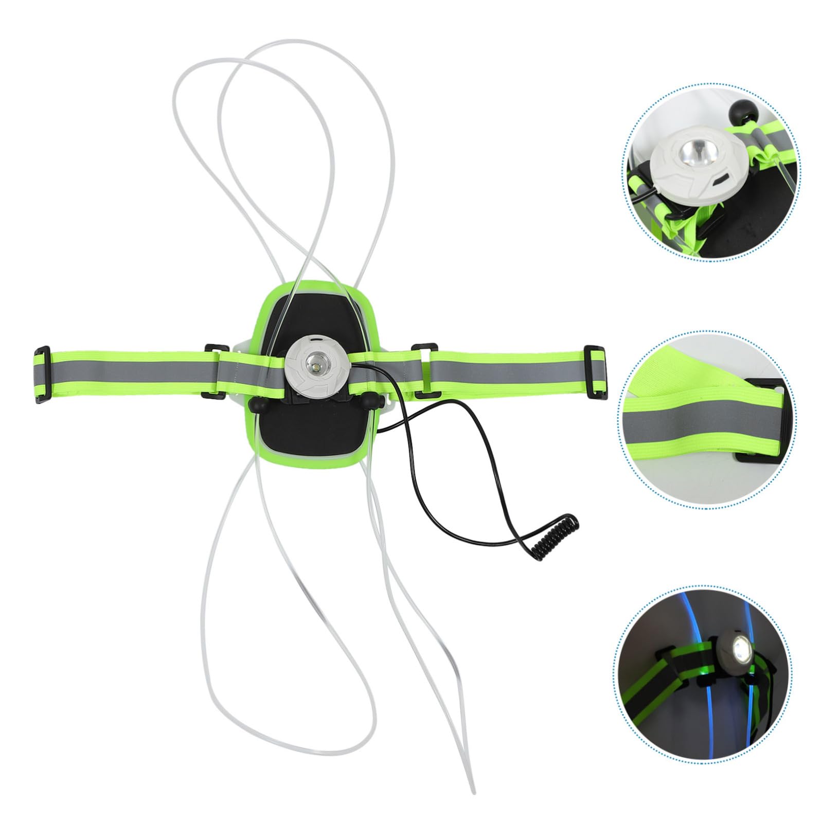 Sosoport LED-Warn-Schultergurt LED Sicherheitsweste Reflektierende Laufweste Wanderer reflektierende Armbänder Lauflicht für Läufer reflektierender Riemen reflektierende Ausrüstung Abs