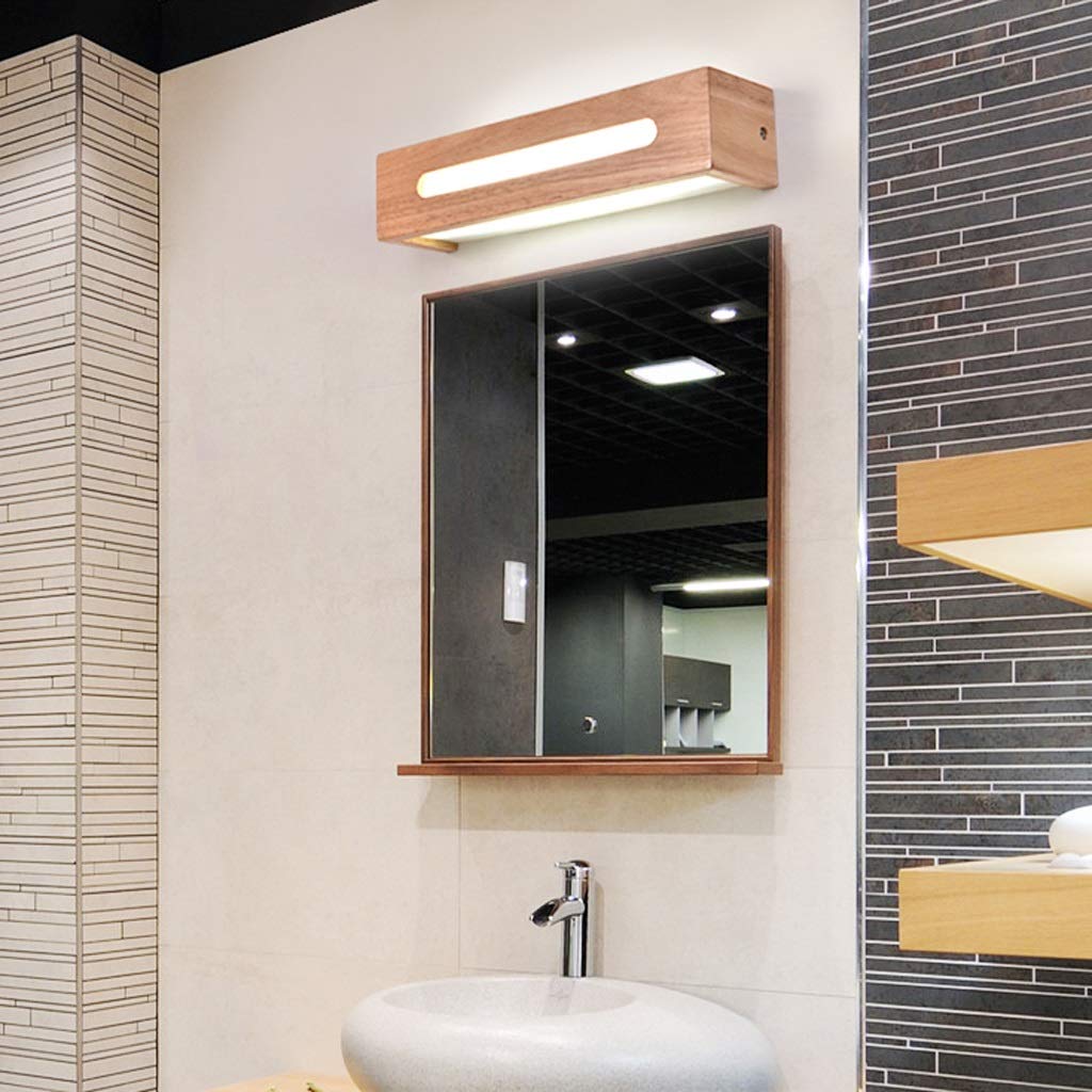 Spiegellauflicht für das Badezimmer Minimalistischer rahmenloser beleuchteter Spiegel, perfekt for Badezimmerräume für Vanity Badezimmerwand(White light,45cm)