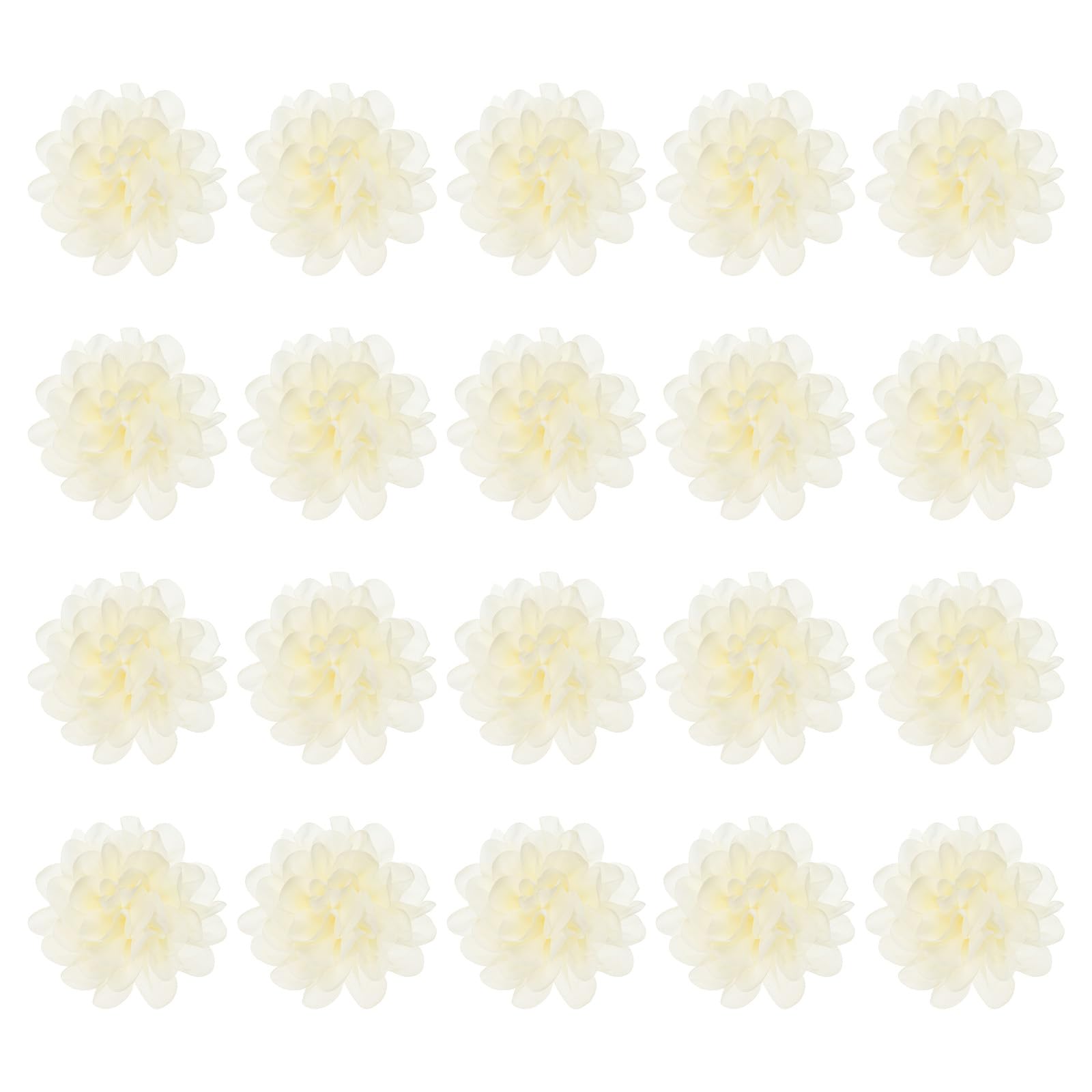 Flores gasa costura adornos manualidades DIY tela malla diademas PATIKIL 20pzs