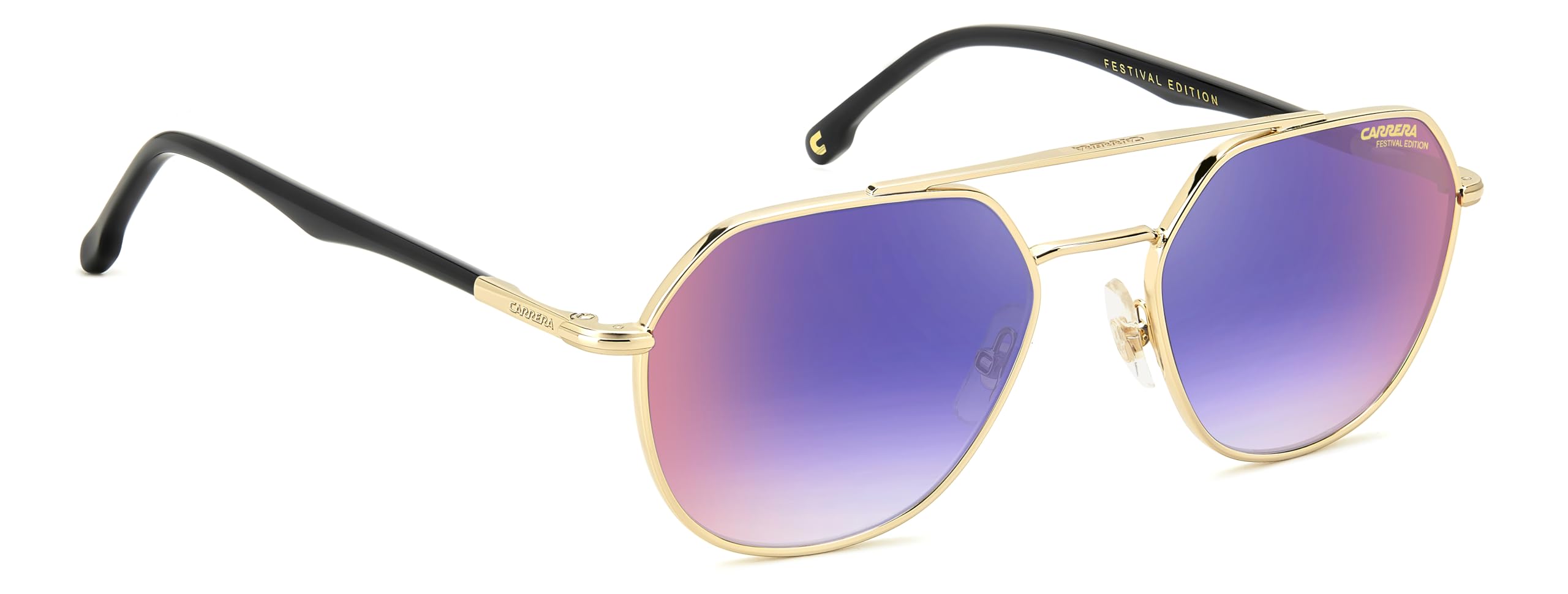 CARRERA Unisex 303/S okulary przeciwsłoneczne, czarne złoto, 53, Czarny/z?oty, 53