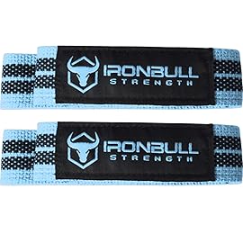 Lifting Wrist Straps for Weightlifting (1 Pair) - Padded Lifting Straps for Deadlifts, Powerlifting, Strength Training & Bodybuilding - Gym Straps for Men & Women (Cyan - No Padding)