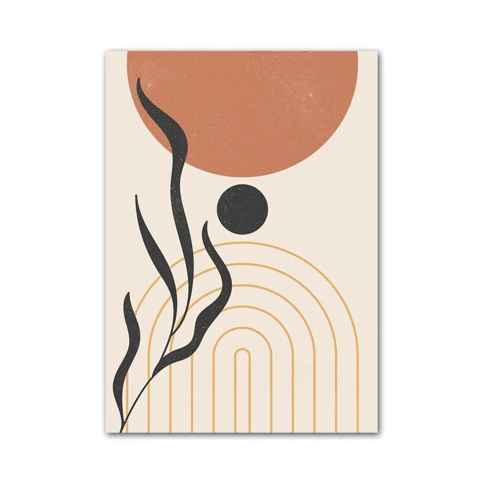Affiches Abstraites Boho pour un Salon Chaleureux et Moderne