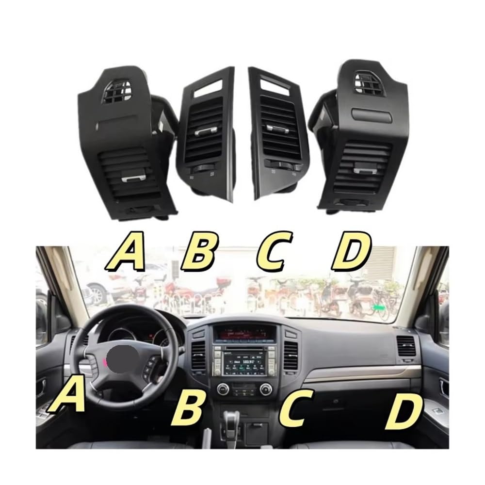 Bocchetta aria condizionata Per Mitsubishi Per Pajero Per Montero V87 V93 V95 V97 V98 2007-2022 8030A313XA Aria Condizionata Uscita È Adatto(A B C D 4 PCS)